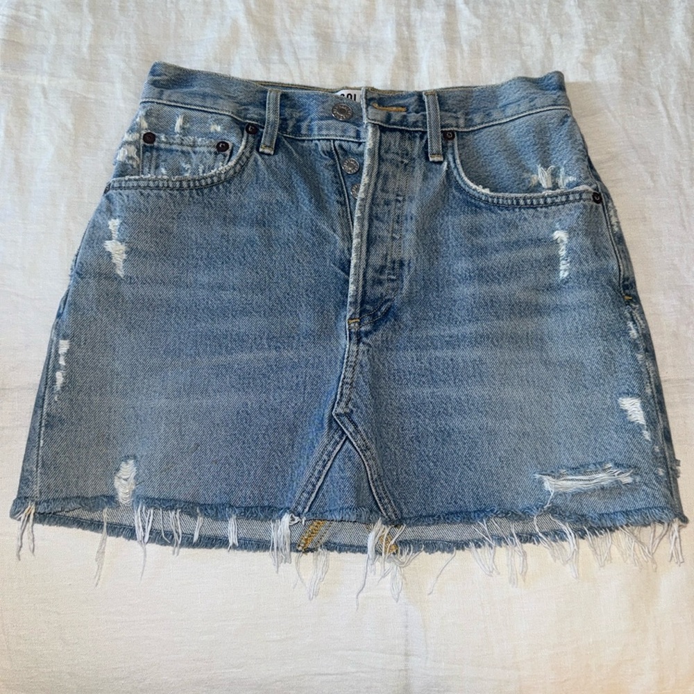 NWOT Agolde denim skirt size 24